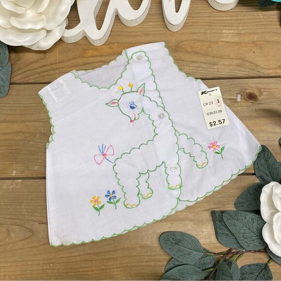 Vintage Baby Infant Sheep Top with orig. tag Cradle Tog Deadstock NWT - Picture 4 of 6